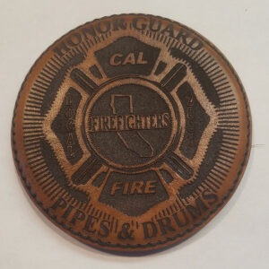 Cal Fire Pipes and Drums Black Stitch