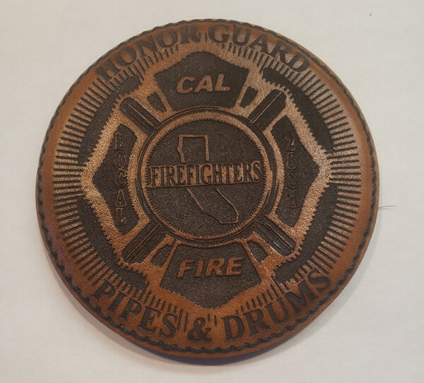 Cal Fire Pipes and Drums Black Stitch